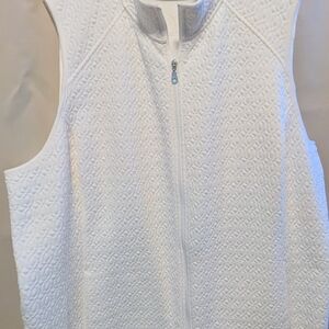 Croft & Barrow White Quilted Tank Top